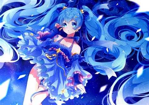 23 anime wallpaper blue hair anime wallpaper