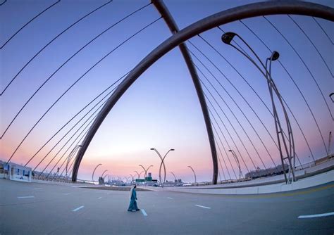 Sheikh Mohammed Visits New Infinity Bridge In Dubai