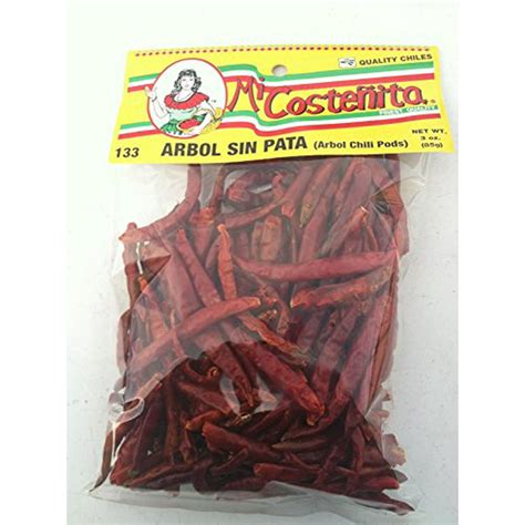 Whole Chile De Arbol 3 Ounce Mexican Whole Dried Arbol Chili Peppers