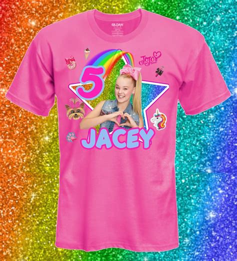 Jojo Siwa Inspired Shirt In 2020 Jojo Siwa Shirts Printed Shirts