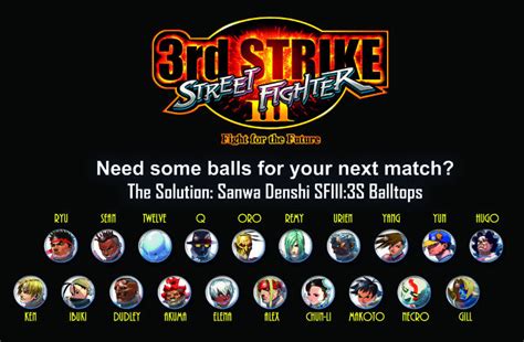Street Fighter Iii 3rd Strike Sanwa Denshi Balltop Arcade Shock