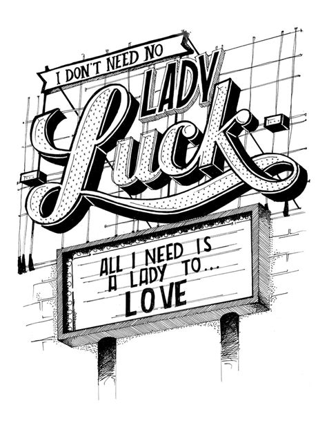 Lady Luck Graphic Design Typography Typography Love Lettering Design