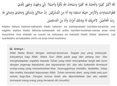Doa Iftitah Nu Dakwah Islami