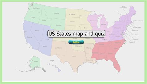 Us States Map Quiz Elearning