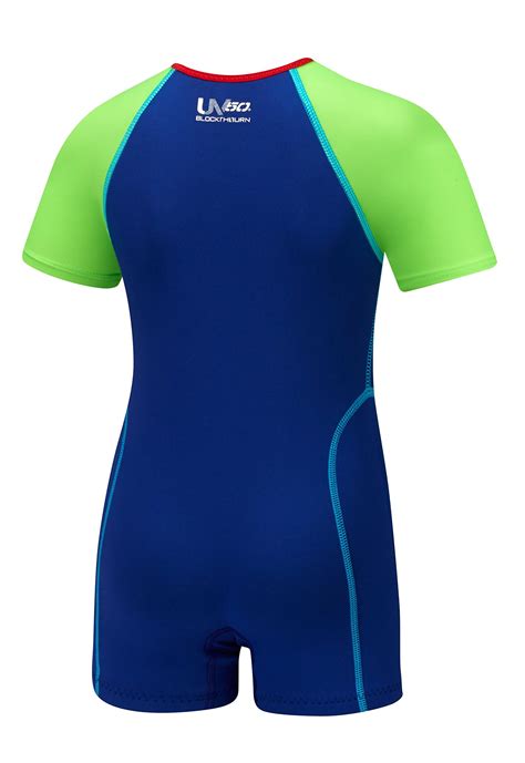 Speedo Kids Upf 50 Begin To Swim Thermal Swimsuit Sapphire Blue 6 6x