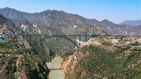 Worlds Highest Railway Bridge Golden Joint Of Chenab Bridge