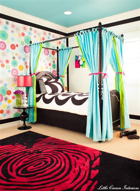 Funky Modern Colorful Girls Bedroom