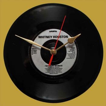 Whitney Houston I M Every Woman Vinyl Clocks