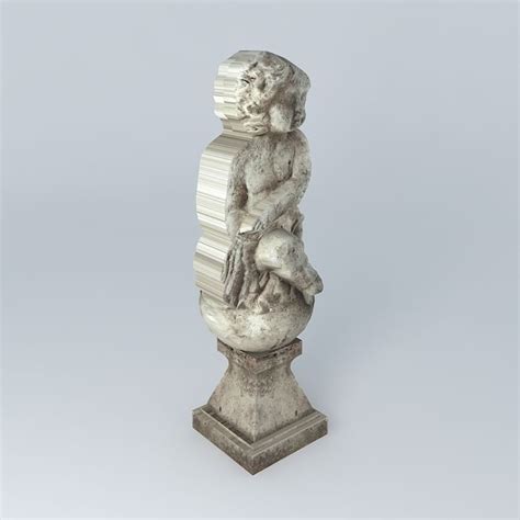 3d Model Statue Of Angel Cgtrader