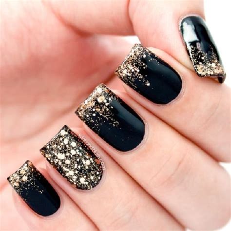 1000 cristales para decorar uñas tornasol negro y dorado bs 5. Ideas para decorar las uñas de Negro | Mis Uñas Decoradas