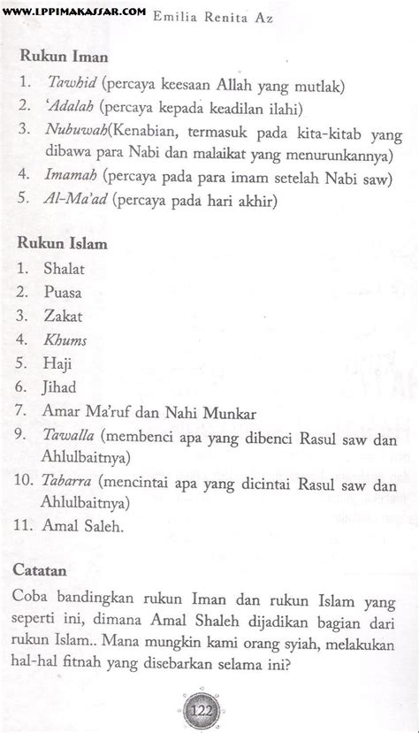 Rukun islam terdiri dari lima poin. Septio akbar rosier: KESESATAN AGAMA SEKTE SESAT SYIAH ...