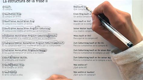 Estructura De La Frase En Alemán Aprender Alemán Alemán Idioma Alemán