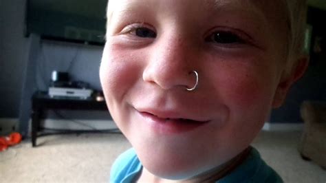 Kid Gets Nose Pierced Day 91 72114 Youtube