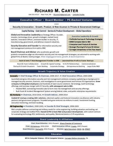 Account executive resume + guide with examples to land your next job in 2020. Sample Cover Letter for VP Corporate Strategy - Executive ...