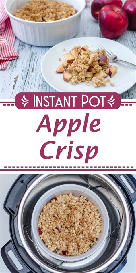 Toss apples lightly with a mixture of oats, flour, and honey. Instant pot Apple Crisp | Recipe | Apple crisp, Slow ...