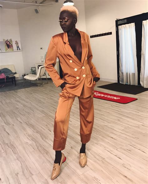 Fashion Fan Blog From Industry Supermodels Nyakim Gatwech Bts