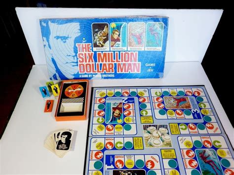 Six Million Dollar Man Board Game Vintage Collectible 70s Parker
