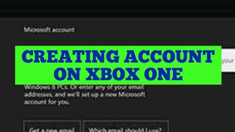 How To Create An Account On Your Xbox One Youtube