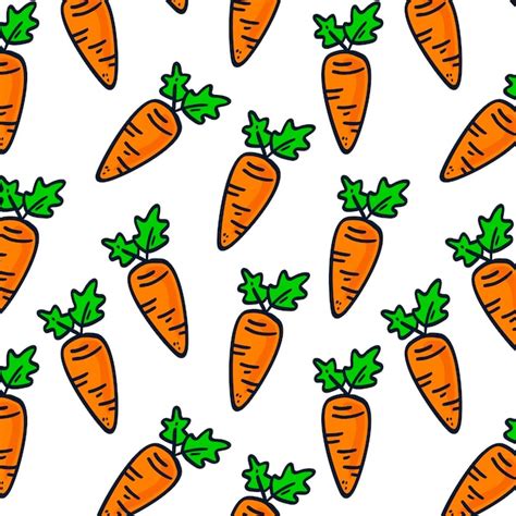 Premium Vector Carrot Seamless Pattern