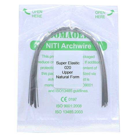 Orthodontic Nitinol Arches Super Elastics Dental Wire 10 Pcs Natural Form Niti Round Arch Wires