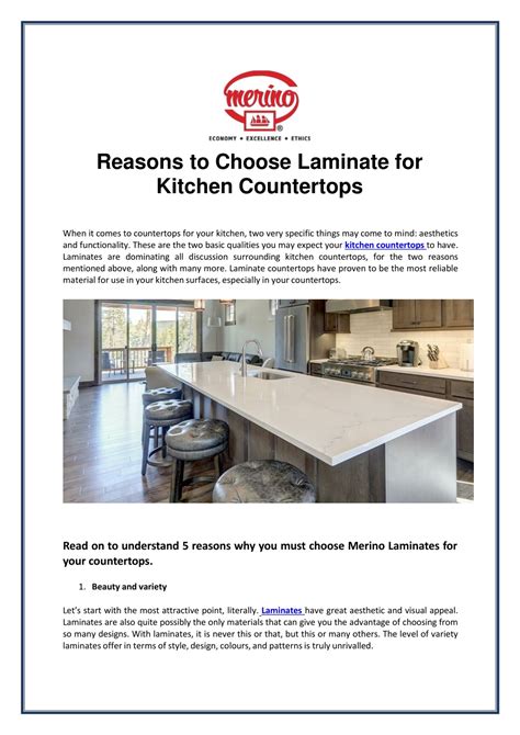 Ppt Top Reasons To Choose Laminate For Kitchen Countertops Powerpoint