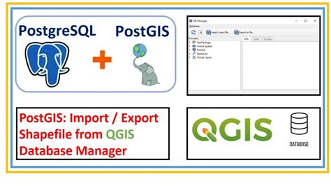 How To Import Export Shapefile From QGIS DB Manager PostGIS YouTube