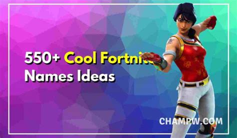 550 Cool Fortnite Names Ideas Which Are Not Taken