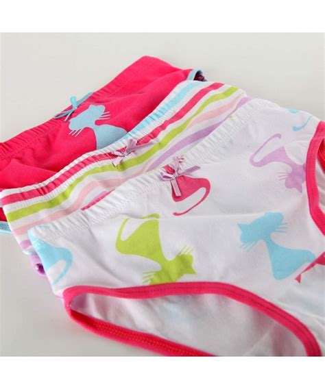 2t 7t Girls Briefs 100 Cotton Underwear Set Pack Of 3 Cats Pop Cd18c0xcr85