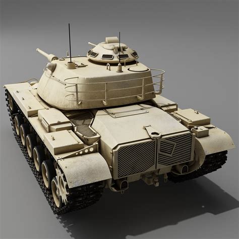 3d Model Of M60 Patton Combat Tank