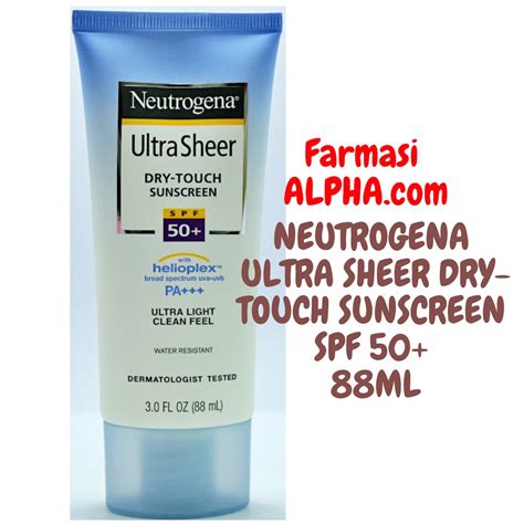Frequent special offers and discounts up to 70% off for all products! Neutrogena Ultra Sheer Dry-Touch Sunscreen Spf 50+ 88ml