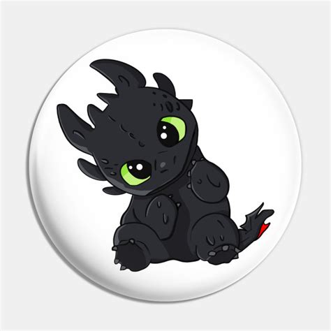 Cute Baby Dragon Toothless From Cartoon How To Train Your Dragon