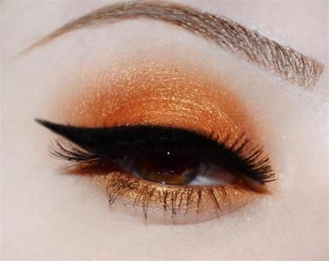 Make Up Eyes Orange Black Glam Eye Makeup Orange Eye Makeup Orange