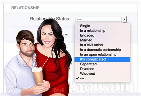 Not everyone wants to share every aspect of their relationship, though, and some might want to adjust how their status is displayed and who. David Eason changes Facebook relationship status to 'It's ...