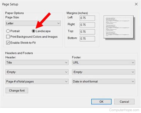 How To Change Printer From Portrait To Landscape Mode