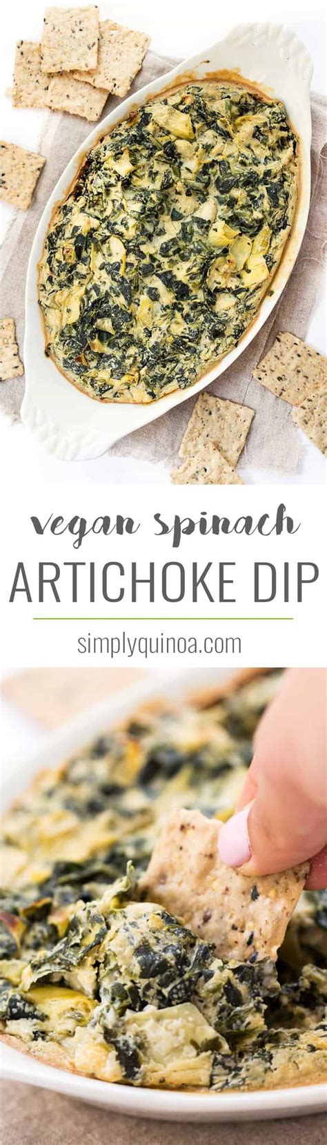 Vegan Spinach Artichoke Dip Simply Quinoa