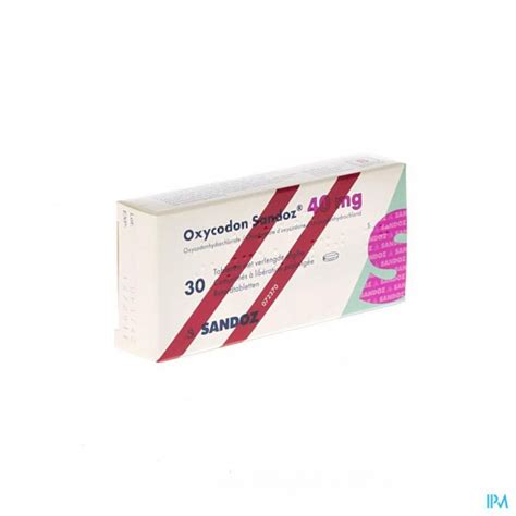 Neptor capsule 40 mg is a product of sandoz (a novartis division). OXYCODON 40 MG SANDOZ COMP PROL 30 X 40 MG | Apotheek ...
