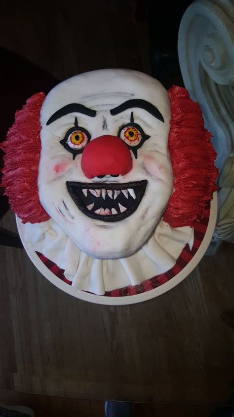 Creepy Clown It Cake Pennywise Alejandroscreations Cake Creepy Clown Desserts