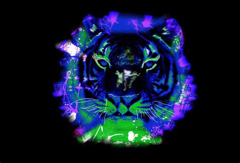 Neon Tiger By Lapislasuli On Deviantart