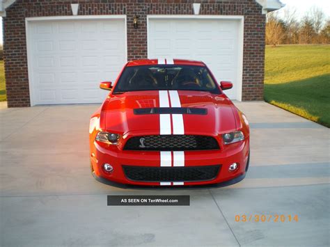 2012 Mustang Shelby Gt500 W Performance Package Red W Recaro Seats
