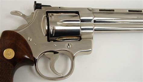 Colt Python Special Caliber Revolver Rare Nickel Plated Target Hot Sex Picture