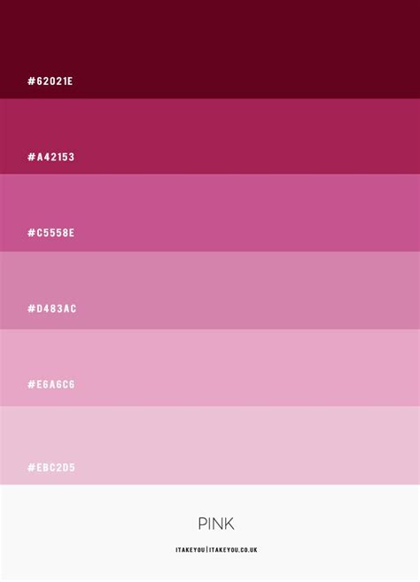 Pink Color Scheme Pink Colour Shades Of Pink Pink Purple Pink Colour Shades Types Of Pink