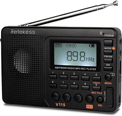 Retekess V115 Digital Radio Am Fm Portable Shortwave