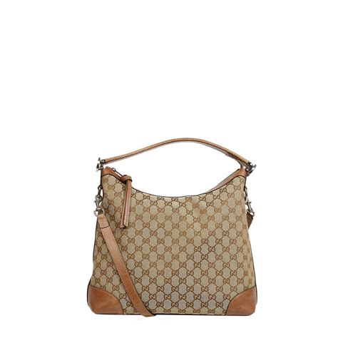 Gucci Handbag Miss Gg Hobo Medium Gg Leather In Brown Beige Lyst