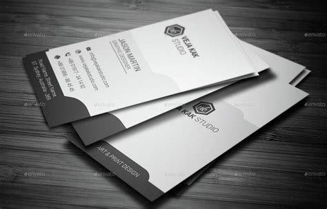 Sleek Vertical Business Card By Vejakakstudio Graphicriver