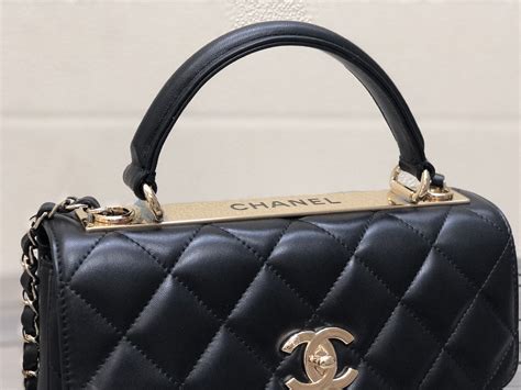 Chanel A92236 Small Trendy Cc Flap Bag With Top Handle Lambskin Bag