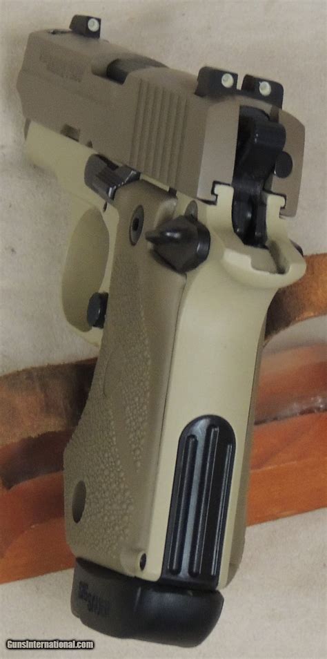 Sig Sauer P238 Desert Tan 2 Tone 380 Acp Caliber Micro 1911 Pistol Sn