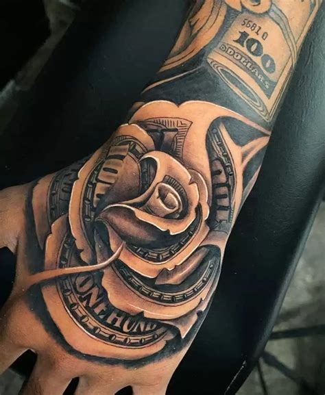 Details 60 Money Rose Tattoo On Hand Best Vn