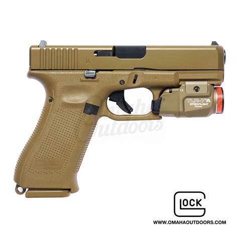 Glock 19x Gen 5 Coyote Tan Pistol 17 19 Rd 9mm Streamlight Tlr7a