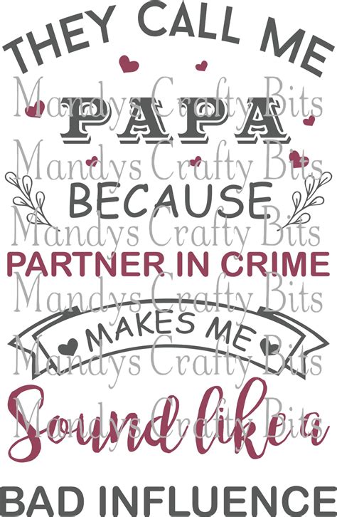 digital file svg and dxf they call me papa because partner in etsy