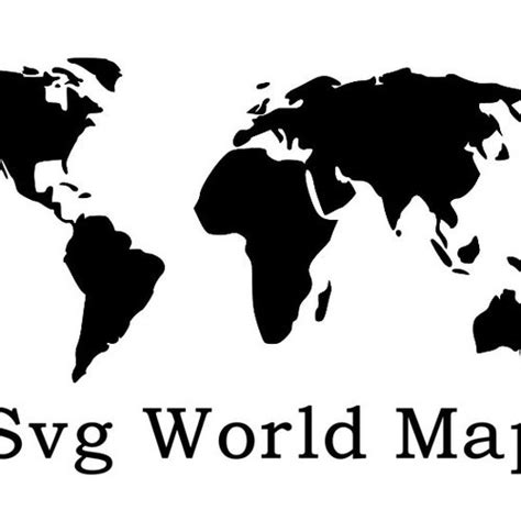 World Map Svg File World Map Wall Art Travel Svg World Etsy Norway